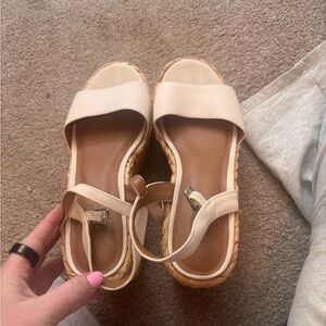 Women's Cream Sandals